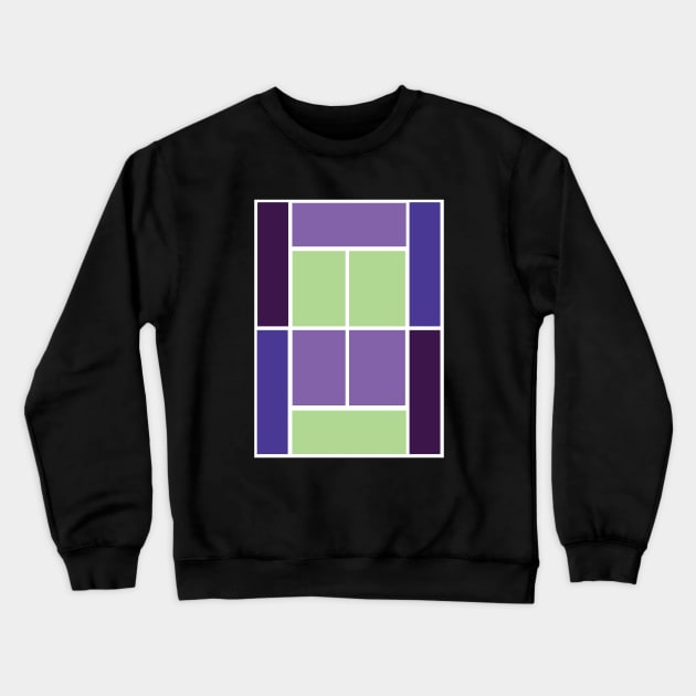 TENNIS COURT PALETTE Crewneck Sweatshirt by King Chris